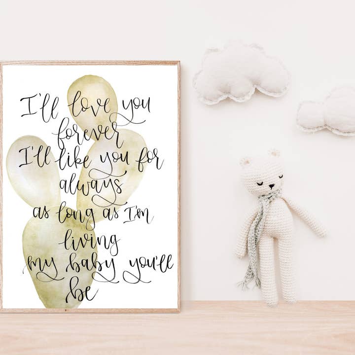 Impresión infantil de cactus para venta al por mayor de Selah&Bloom