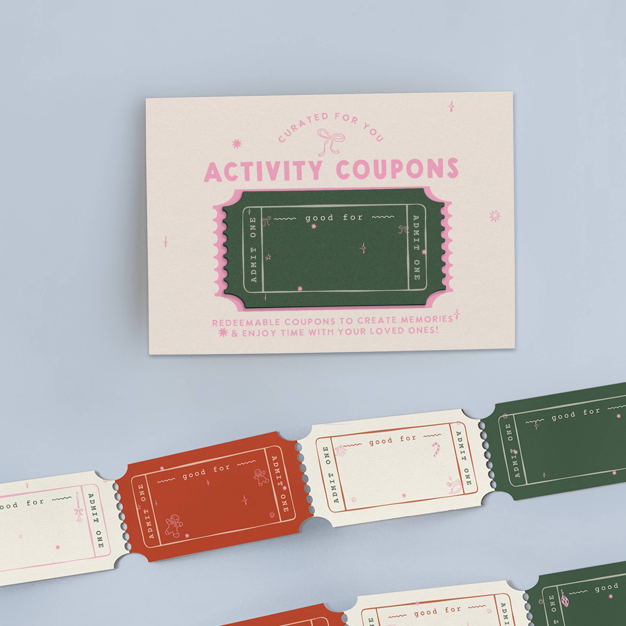 Curated for You Gifts - Wholesale Advent Calendar - Kids Christmas Activity Coupons – Holiday Mini Card Gift0