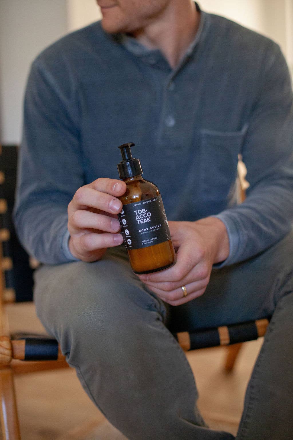 Broken Top Brands - Vente Crème/lotion pour le corps – homme - Lotion pour les mains et le corps Tabac Teck3