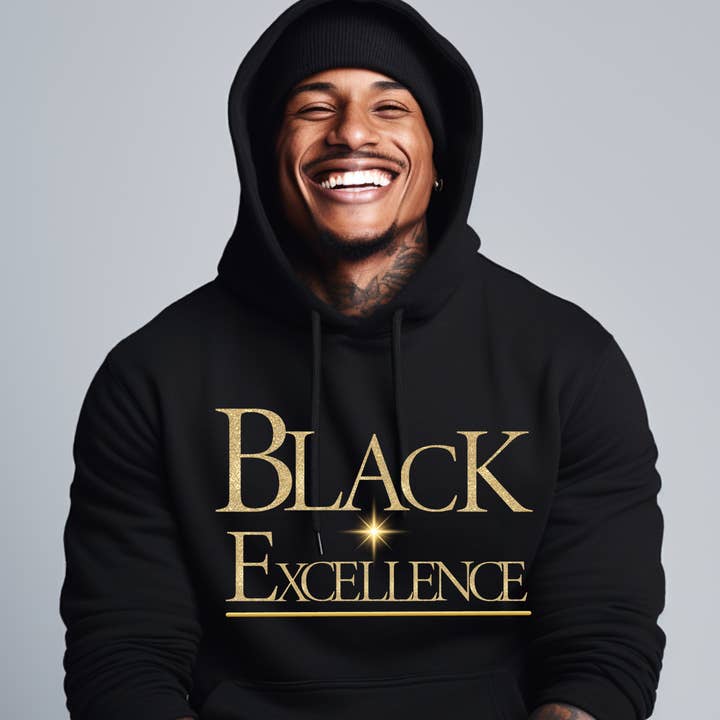 Melanin E-Commerce - Wholesale Hoodie - Men's - Black Excellence - Hooded Sweatshirts