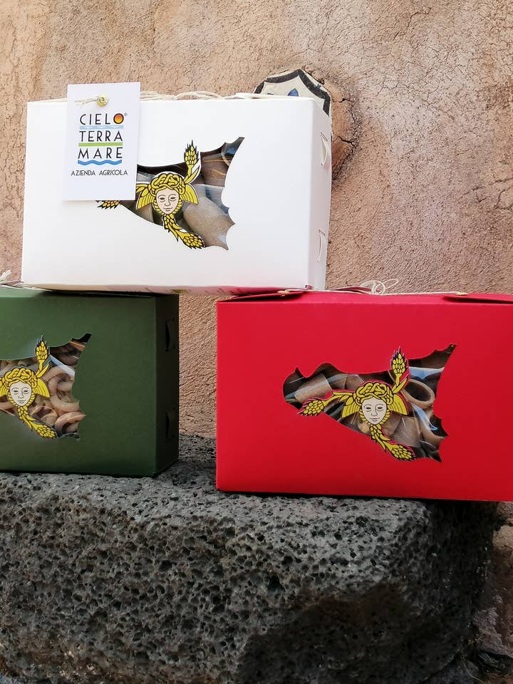 88 88 - Special handmade package with Timilia Pasta for wholesale by Azienda Agricola Cielo Terra Mare