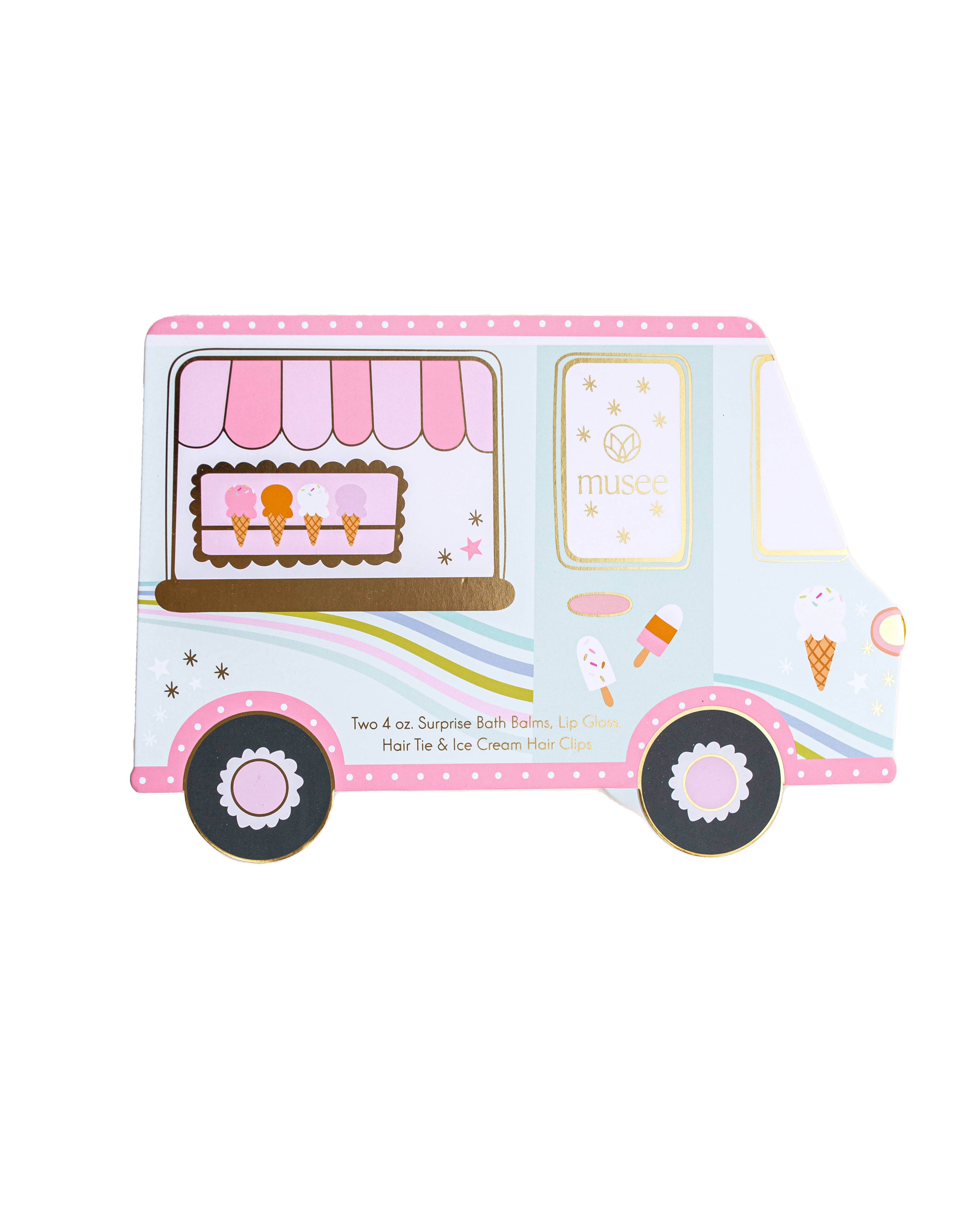 Musee - Wholesale Bath Bomb/Fizz - Ice Cream Truck Bath Balm & Accessory Set
