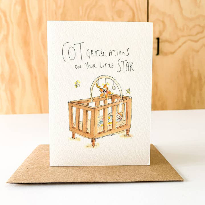 Well Drawn - Wholesale Baby Card - CoTgratulations on Your Little Star6