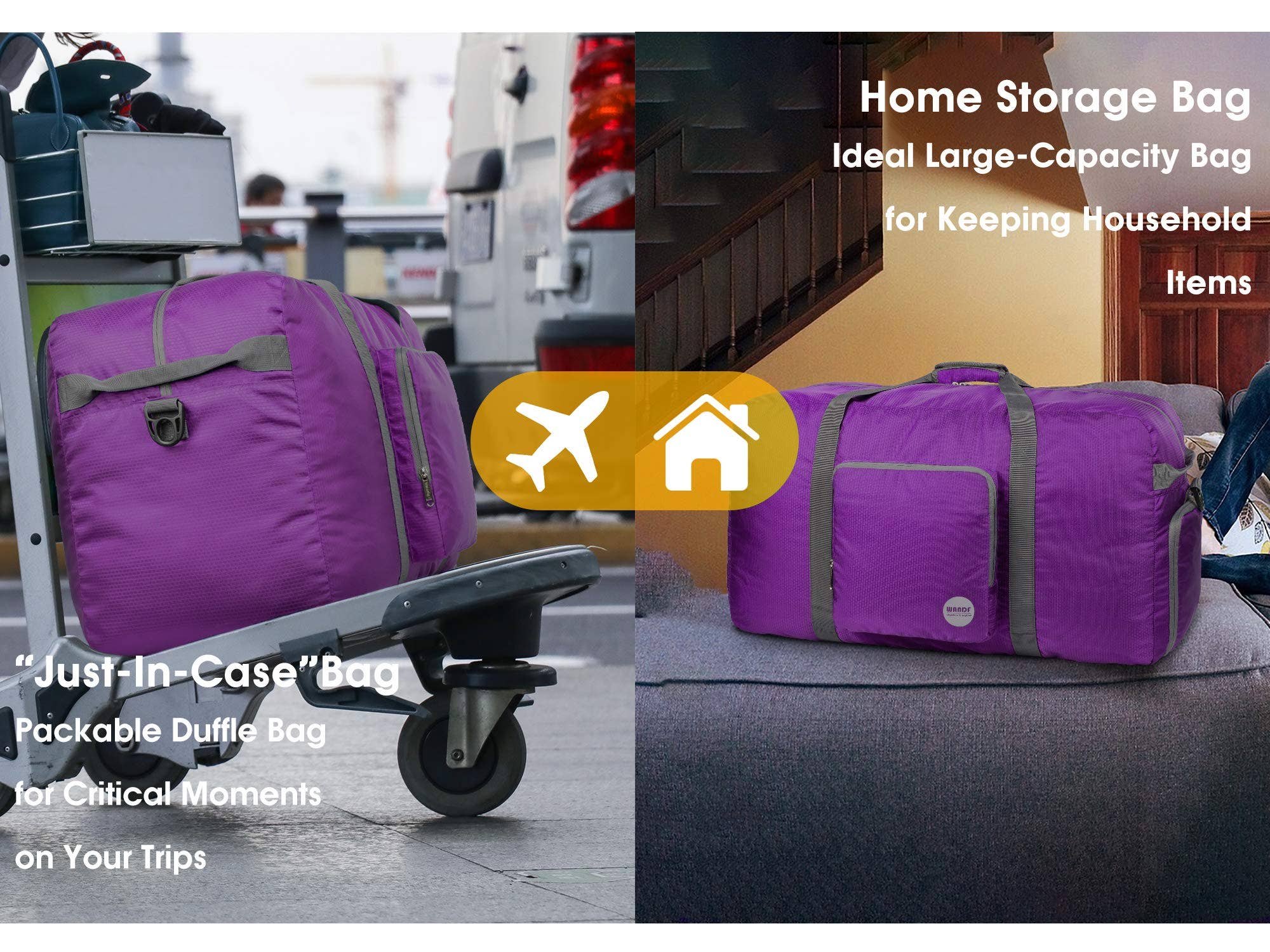 wandf - Wholesale Weekender Bag - Unisex - Large Size WANDF Duffle Bags 32 Inches (100L) Foldable Bag20