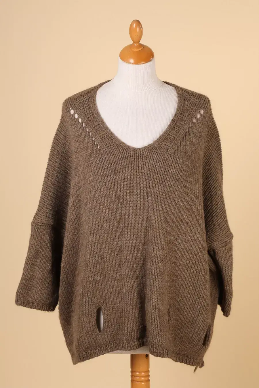 LINEN & COTTON HOUSE - Wholesale Knitted jumper – Women′s - ALPACA SWEATER 08603