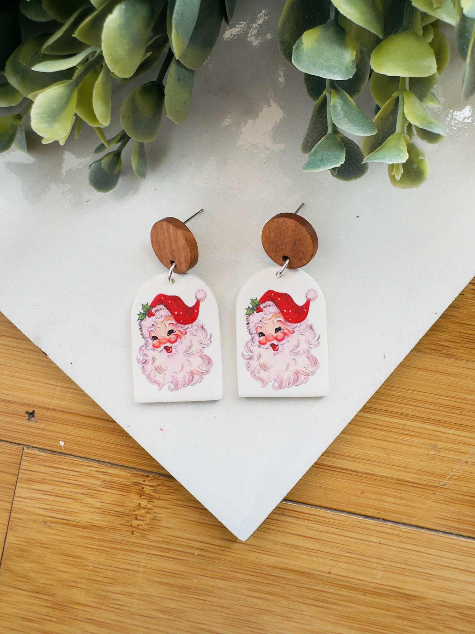 KBH CREATIONS - Wholesale Dangle Earrings - Vintage Christmas Unique Handmade Clay Earrings1