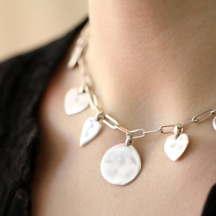 CozyDetailz - Wholesale Pendant/Charm Necklace - Dublin Paperclip Charm Necklace1