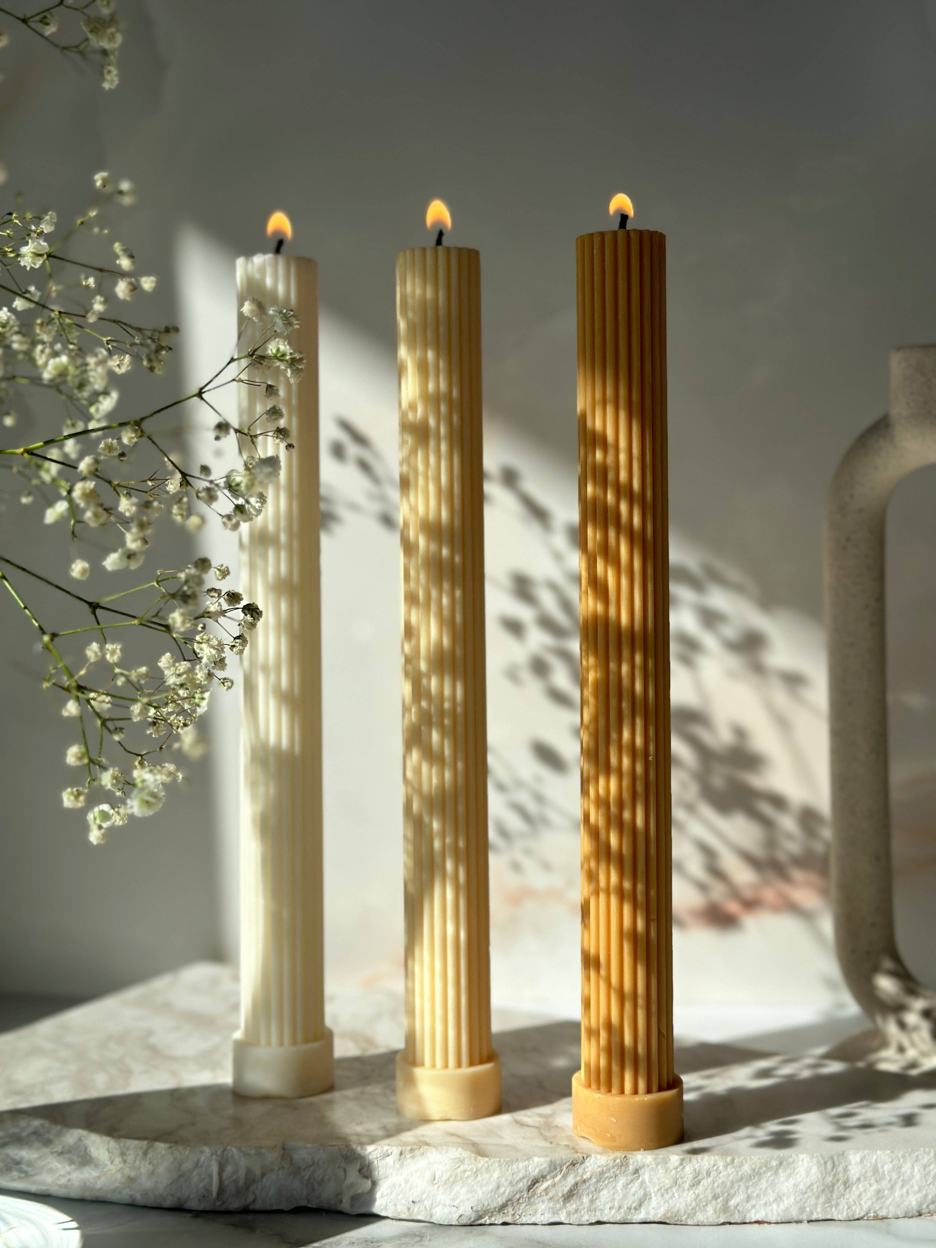 DE LA MUSHKA – wholesale Pelarljus – Column Candle Duo | Semesterljus | Heminredning2