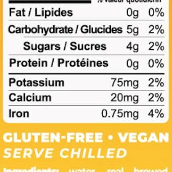 Wize Tea - Wholesale Iced Tea - Sparkling Mango Iced Tea 12pk - Low sugar, Light caffeine3