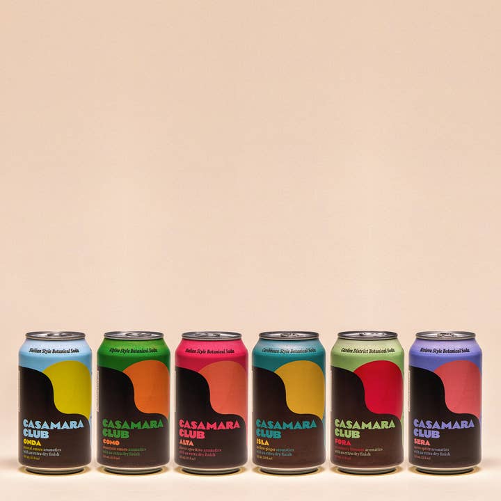 Casamara Club - Wholesale Soda/Carbonated Drink - Fora cans, strawberry blossom — Garden District botanical soda