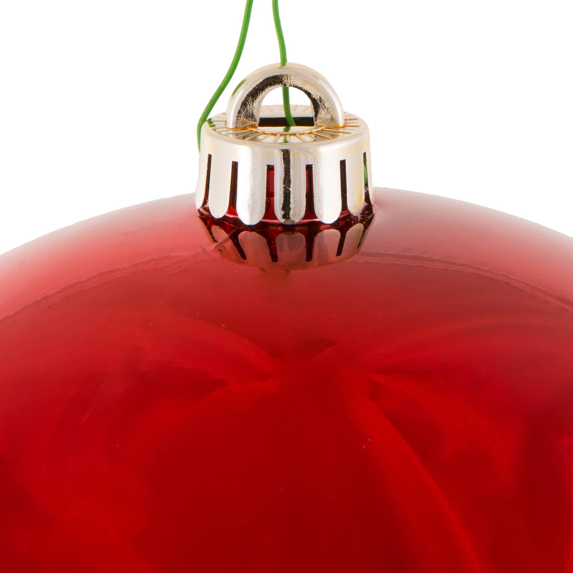 Vickerman 8" Red Shiny Ball Ornament for wholesale on Faire2