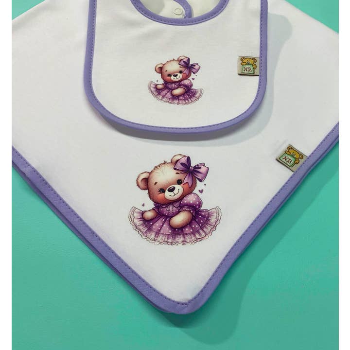 Noty Baby - Wholesale Clothing Set - Baby - Baby diaper and bib set 100% cotton1