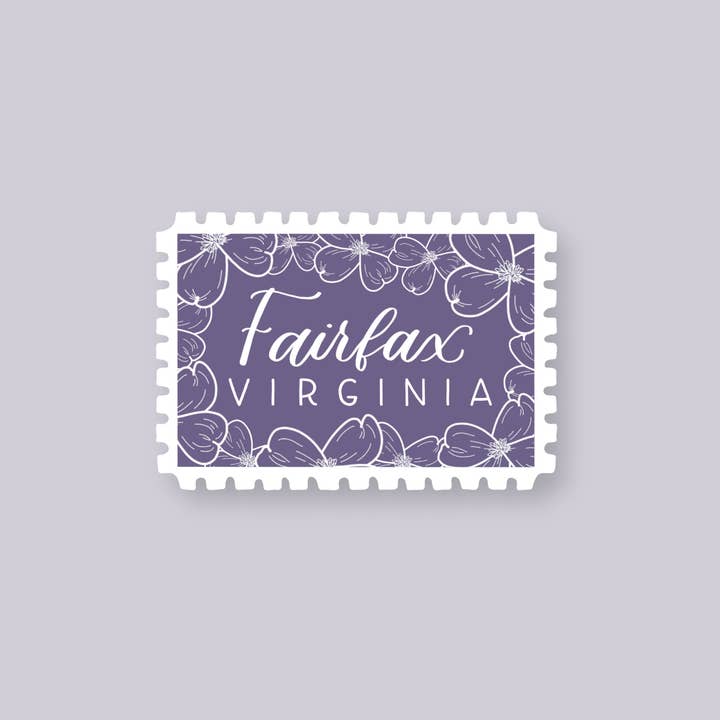 Fairfax VA Stamp Stickers | Northern Virginia Sticker for wholesale by Shop Like You Live Here