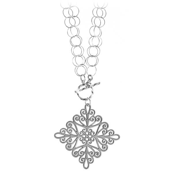 St. Michael's Double Toggle Necklace for wholesale by G2 Silver