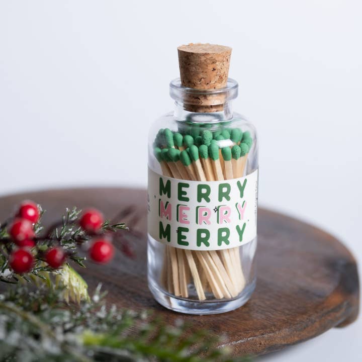 Made Market Co. - Wholesale Matches - Mini Apothecary Christmas Merry Matches2