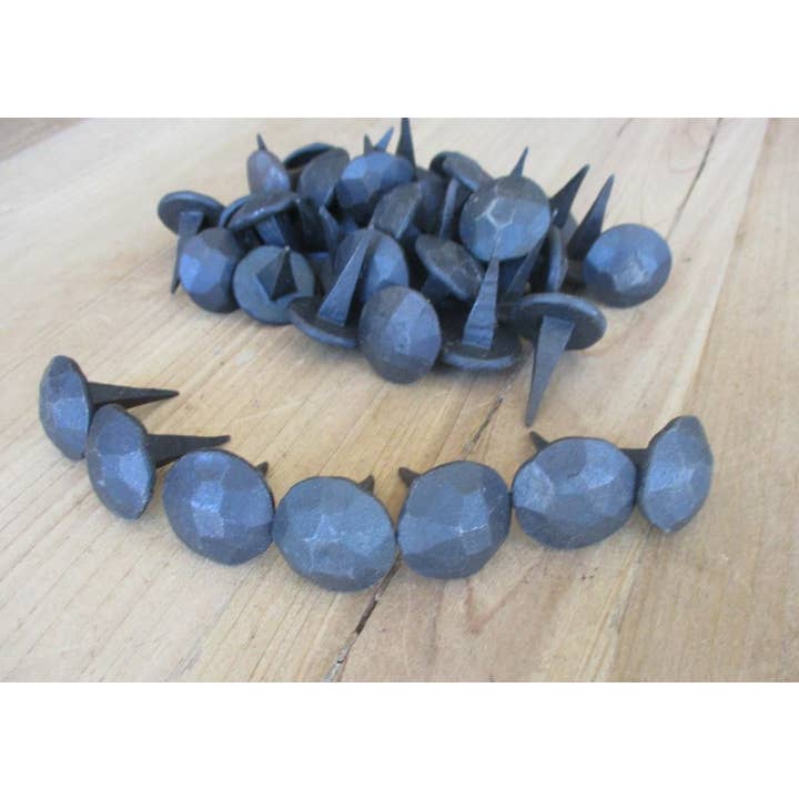 1" WIDE HAND FORGED NAIL 1" NAIL HAMMERED ROUND for wholesale by Midwest Craft House