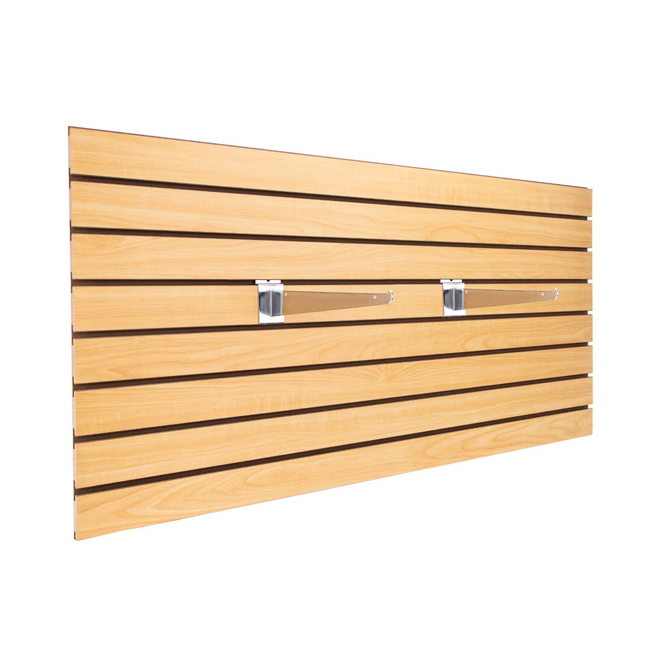 Store Supply Warehouse - Wholesale Retailer Display - Accessories - 2' X 4' Maple Horizontal Slatwall Easy Panels - Pack Of 2 0