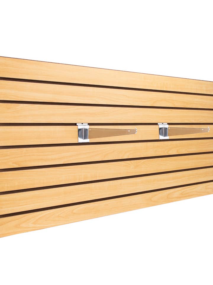 2' X 4' Maple Horizontal Slatwall Easy Panels - Pack Of 2 for wholesale by Store Supply Warehouse