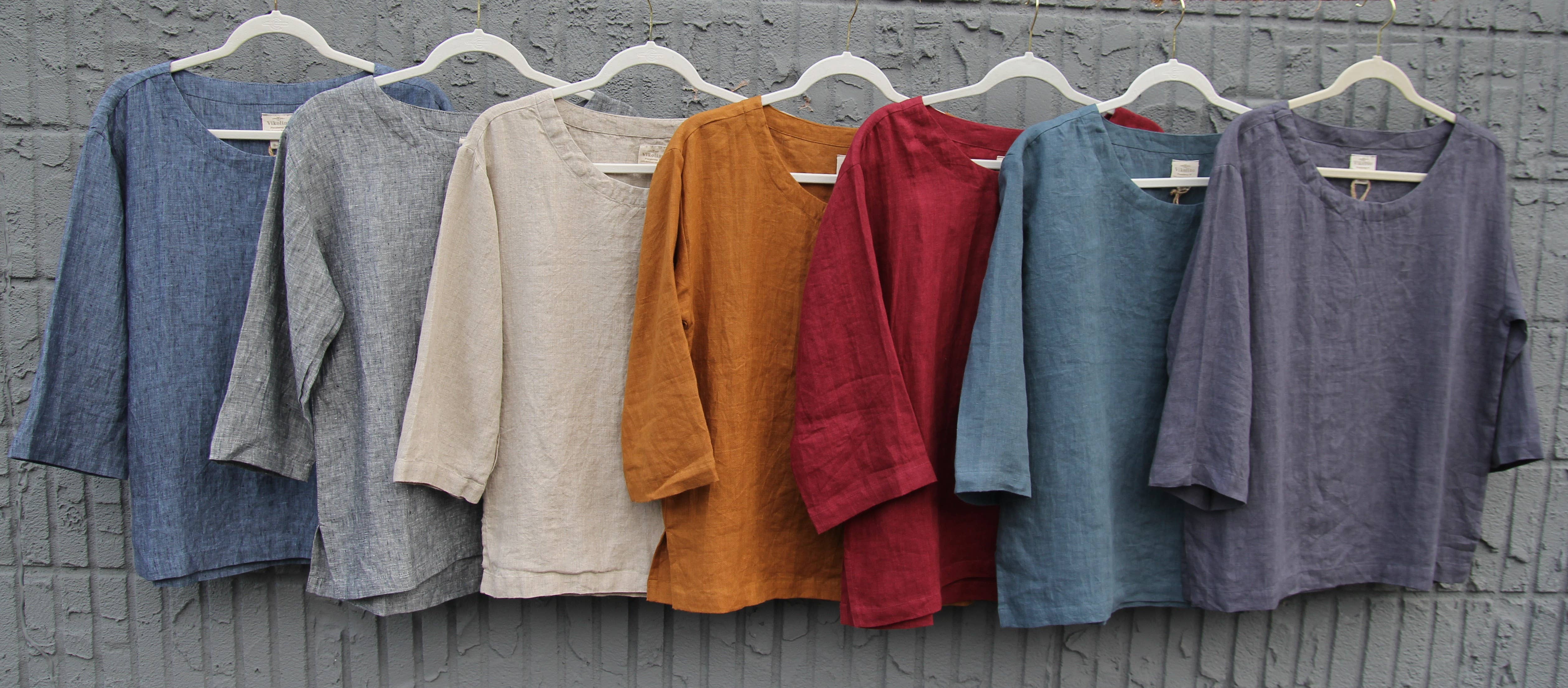 VIKOLINO - Vente Chemisier – femme - Top Bella en lin9