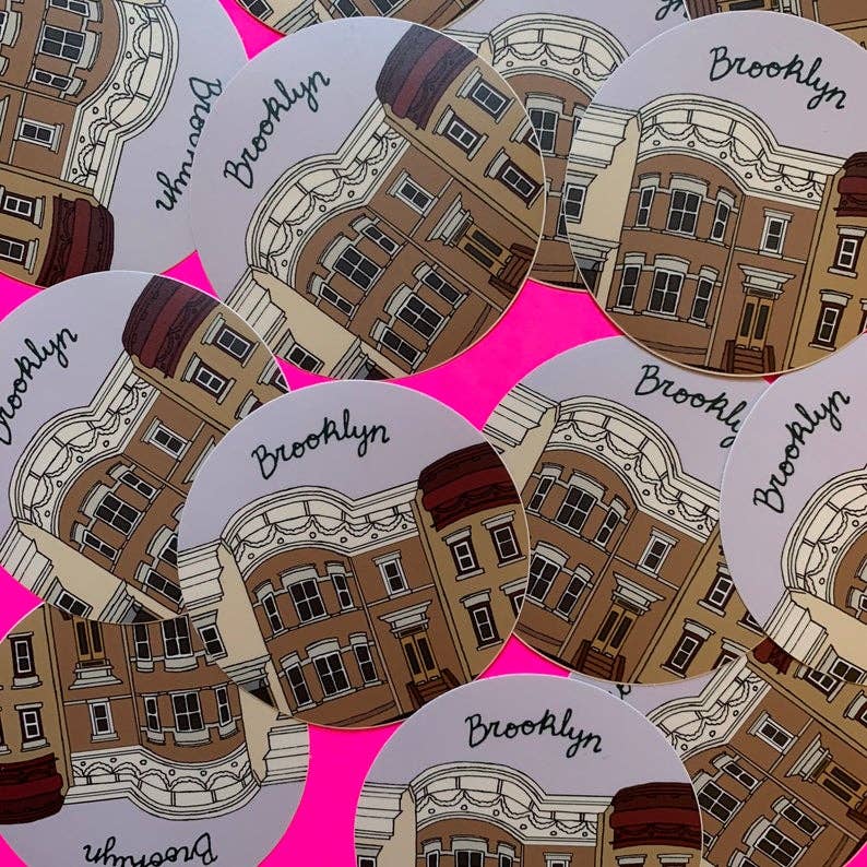 Made by Nilina – wholesale Sticker – Brooklyn New York BK NY NYC Vinyl Sticker Souvenir Decal1