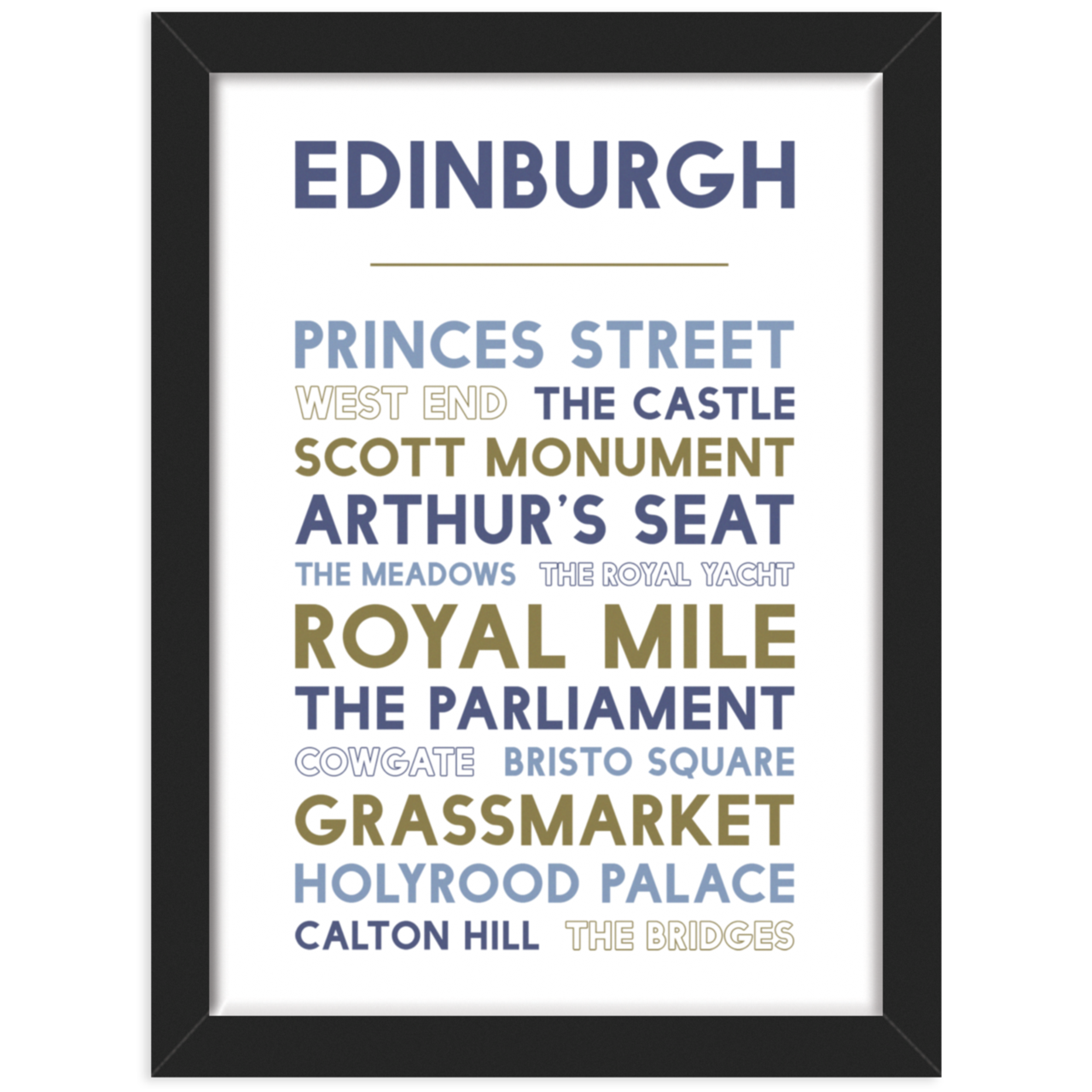 Ingletop – wholesale Art print – Edinburgh Attractions Print0