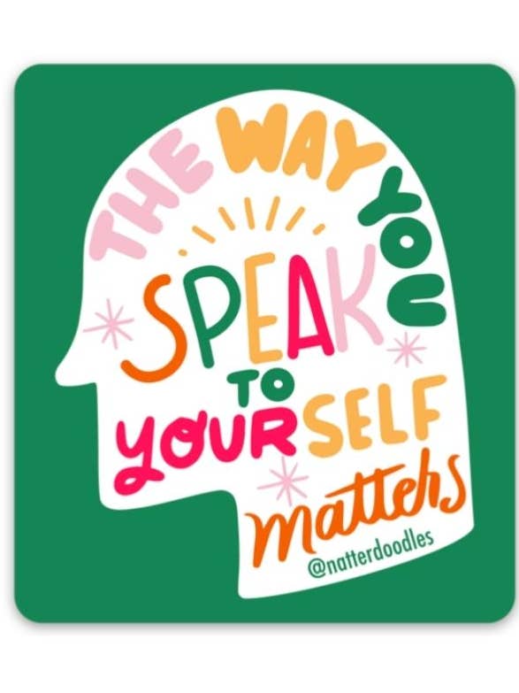 A maneira como você fala consigo mesmo é importante por atacado de NatterDoodle