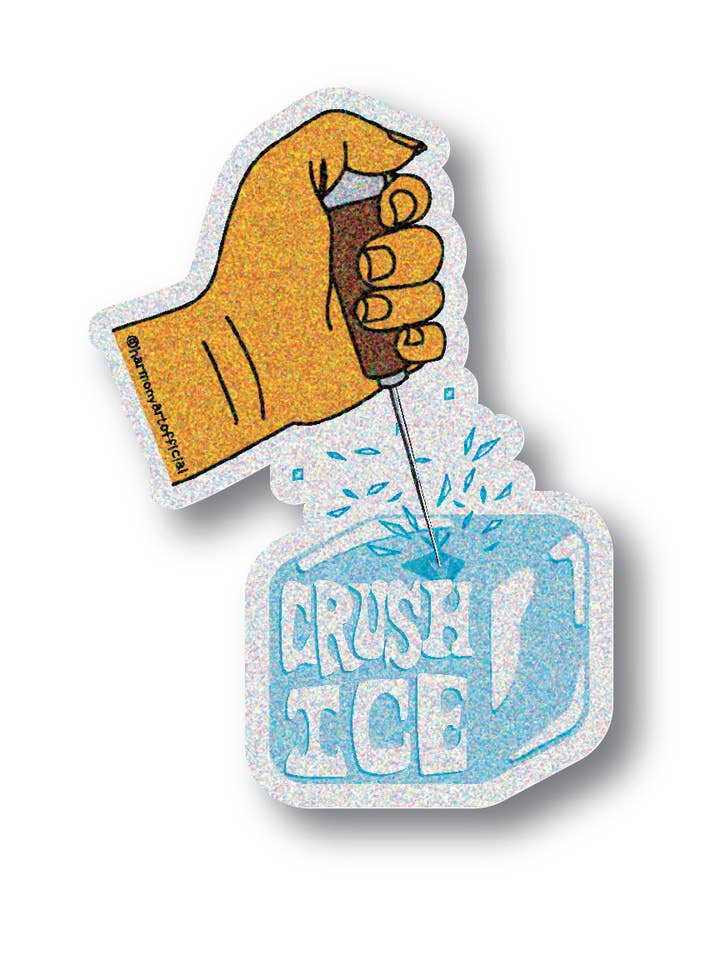 ICE Pick Crush Ice Sticker for wholesale by Harmony Art Shop