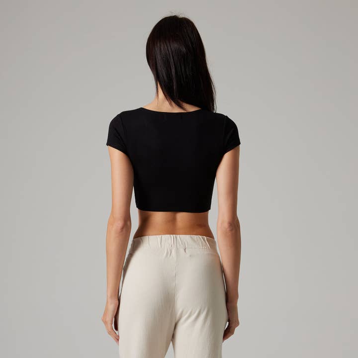 Talentless - Wholesale T-Shirt - Women's - WOMENS RAW HEM CROP BABY TEE