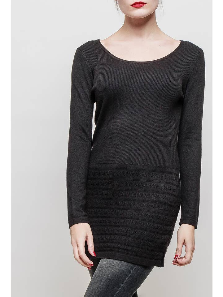 MACMAX - Vente Tunique – femme - Tunique en maille VINADA rouge5