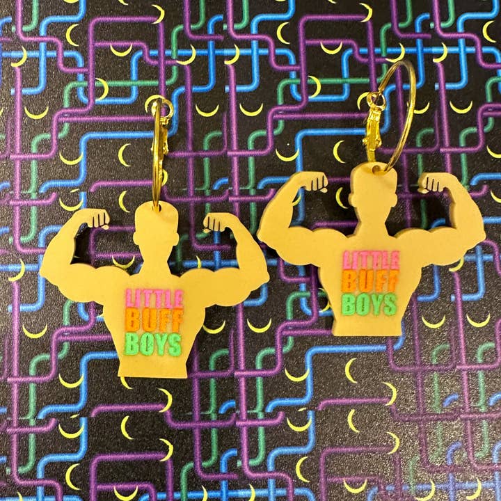Pendientes Little Buff para niños para venta al por mayor de The Big Happy Jewelry Co
