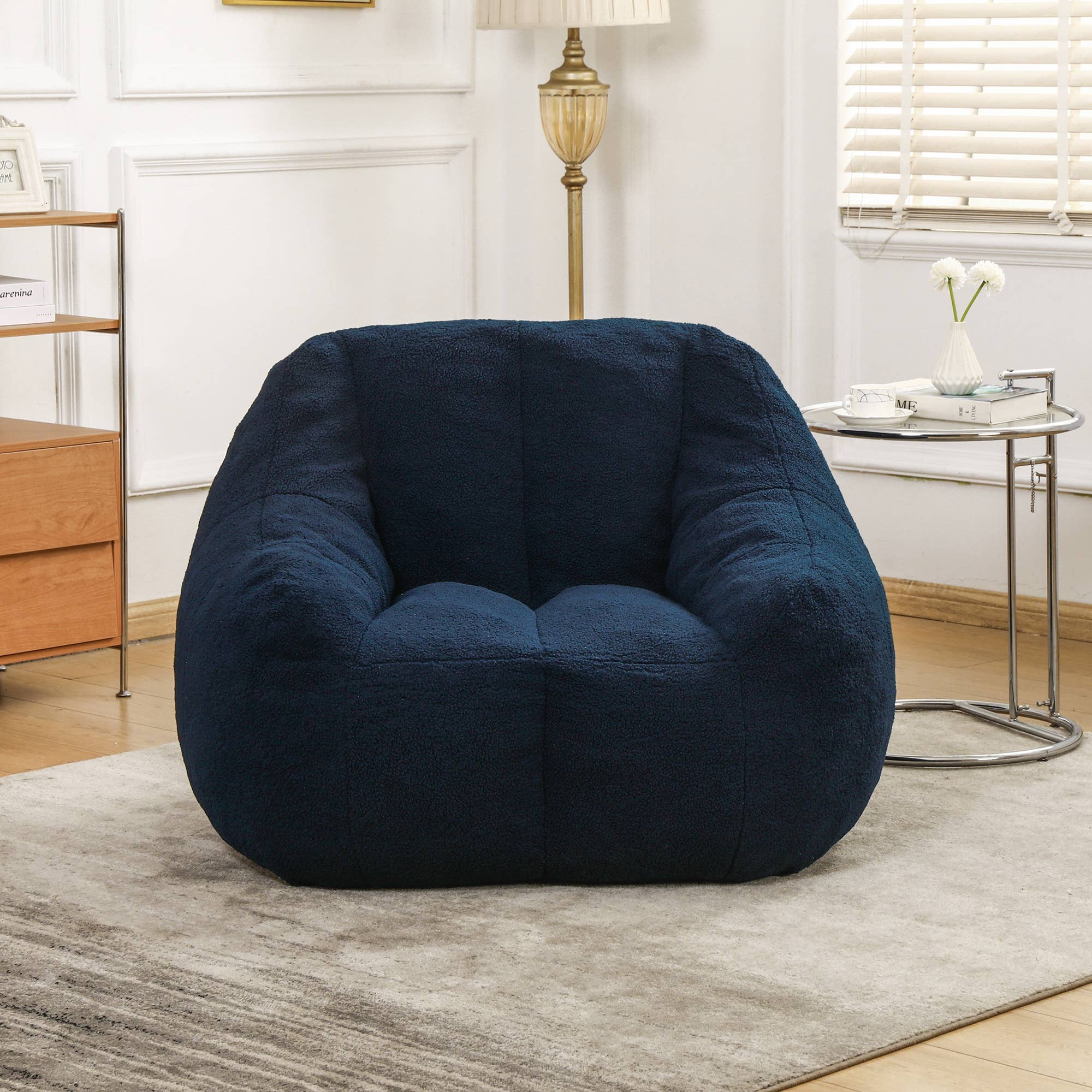 HOMYCASA DESIGN INC - Wholesale Chair - Plush Memory Foam Bean Bag Chair - Faux Fur Lazy Sofa1