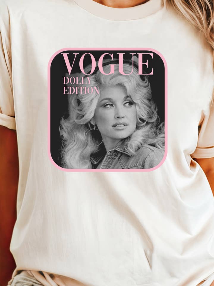 Kiki's Boutique - Wholesale Screen Printed T-Shirt - Women's - VOGUE Dolly Edition Tee 1