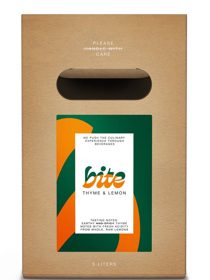BITE Organic Syrup 5L Thyme & Lemon for wholesale by BITE - The Culinary Beverage Brand