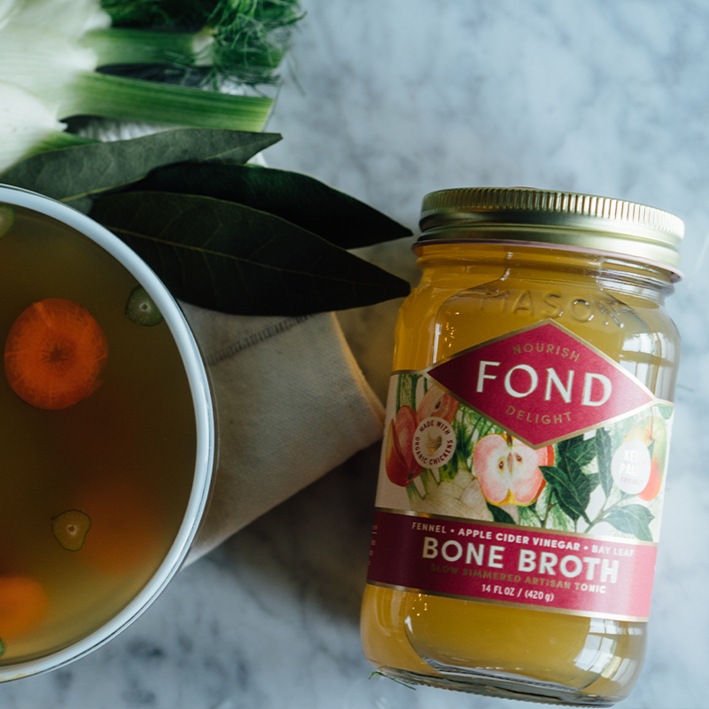 Fond Regenerative - Wholesale Broth - Fennel & Bay Leaf Pasture-Raised Chicken Bone Broth 14oz4