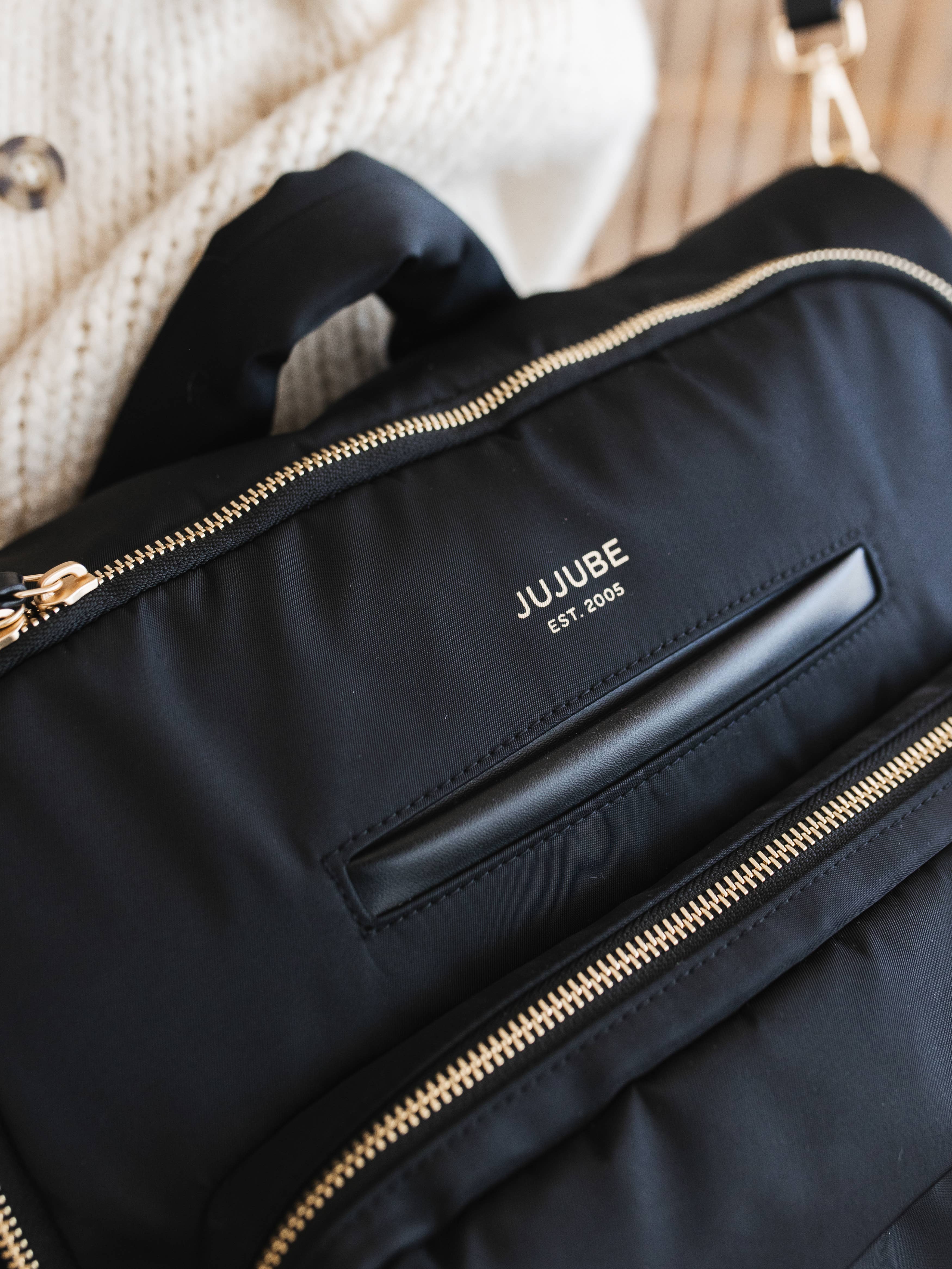 JuJuBe - Wholesale Diaper Bag - Baby - Satchel Black3