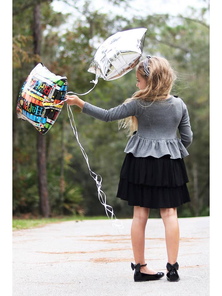 SISSYMINI – Engroshandel Kjole - Børn – Peplum Lange ærmer Flæser Kjole Småbørn & Piger| LV3611