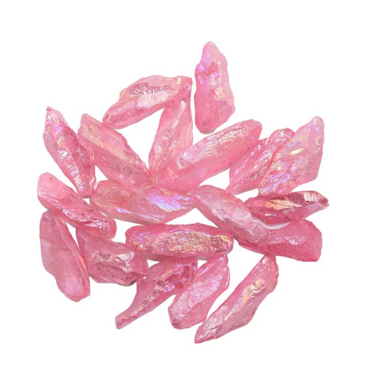 Earths Elements Wholesale - Wholesale Spiritual Stone/Crystal - Raw Crystal - Angel Aura Rose Quartz, 1lb