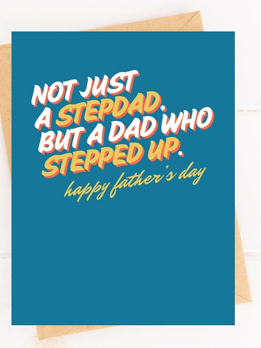 Sweet Father's Day Card for Step Dad Card for Father Figure for wholesale by Five Dot Post