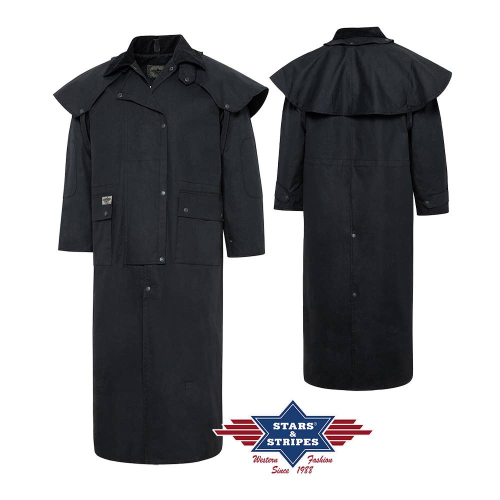 Stars & Stripes® - Wholesale Coat - Men's - Western Duster - Trail Black2