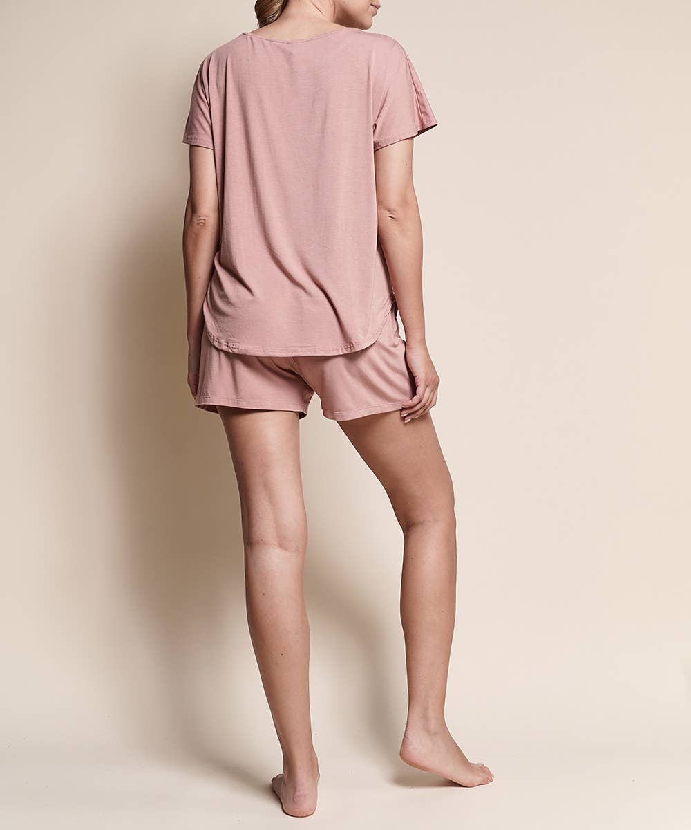 Studio Ko Clothing – Engroshandel Loungesæt - Dame – BAMBUS LOUNGE SHORTS SÆT NYT4