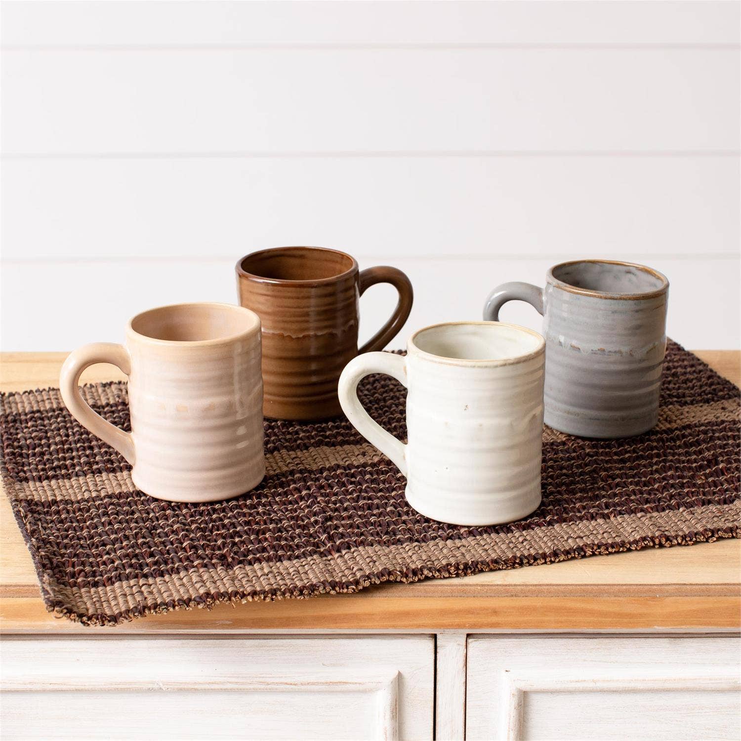 Audrey's Home & Gift - Wholesale Coffee Mug - Reactive Glaze Mugs, 4 Asstd Colors, Lg (Pk/16 Ast)1