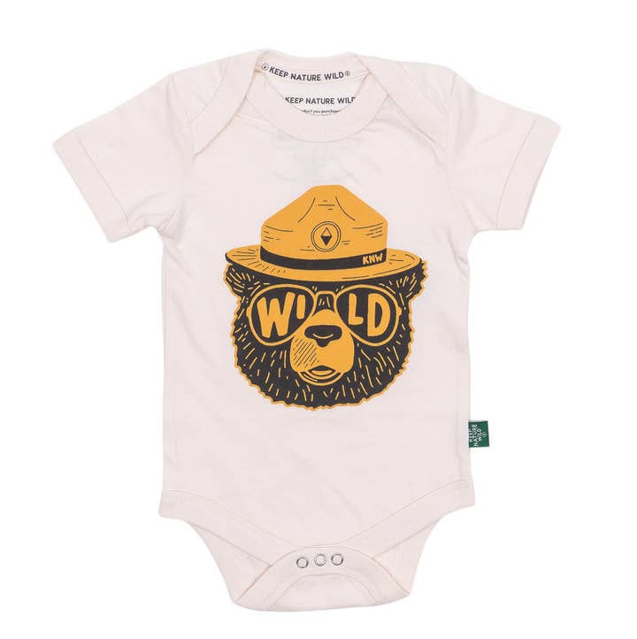 Keep Nature Wild - Wholesale Bodysuit (Non-Footed) - Baby - Wildbear Baby Bodysuit | Natural0