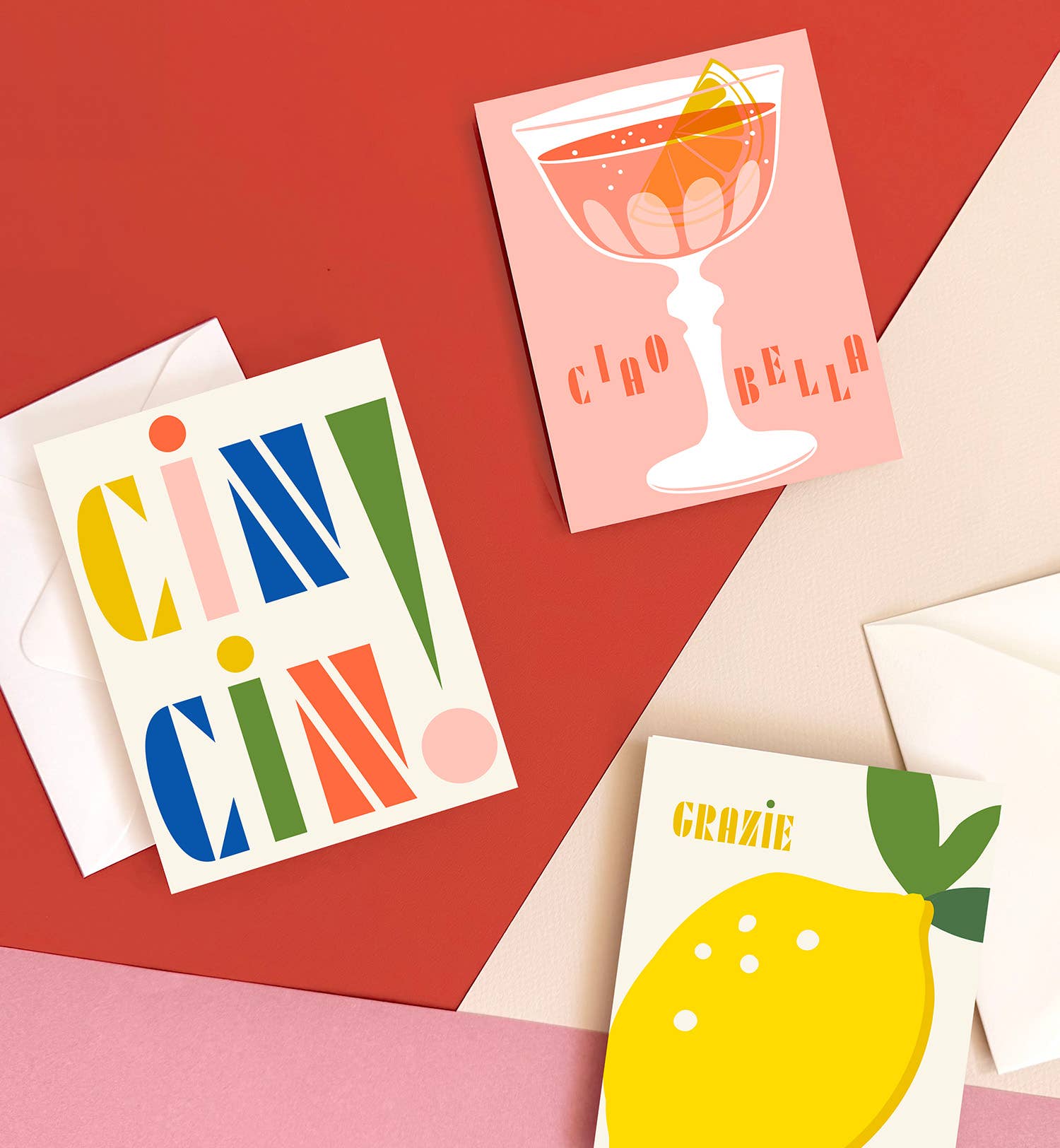 Missive - Vente Cartes de félicitations - Carte de Vœux Italienne Cin Cin2