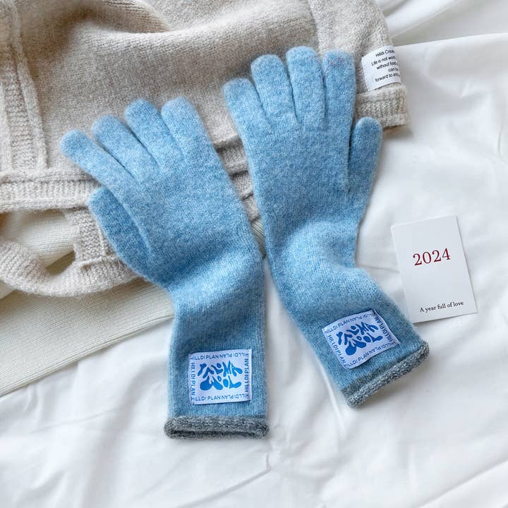 VividLux - Wholesale Gloves - Women's - Macaron Color Touchscreen Knit Gloves2