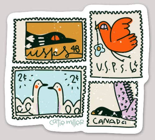 Catie Miller Ceramics - Wholesale Sticker - Duck Stamp Vinyl Sticker 10 Pack - Wholesale2