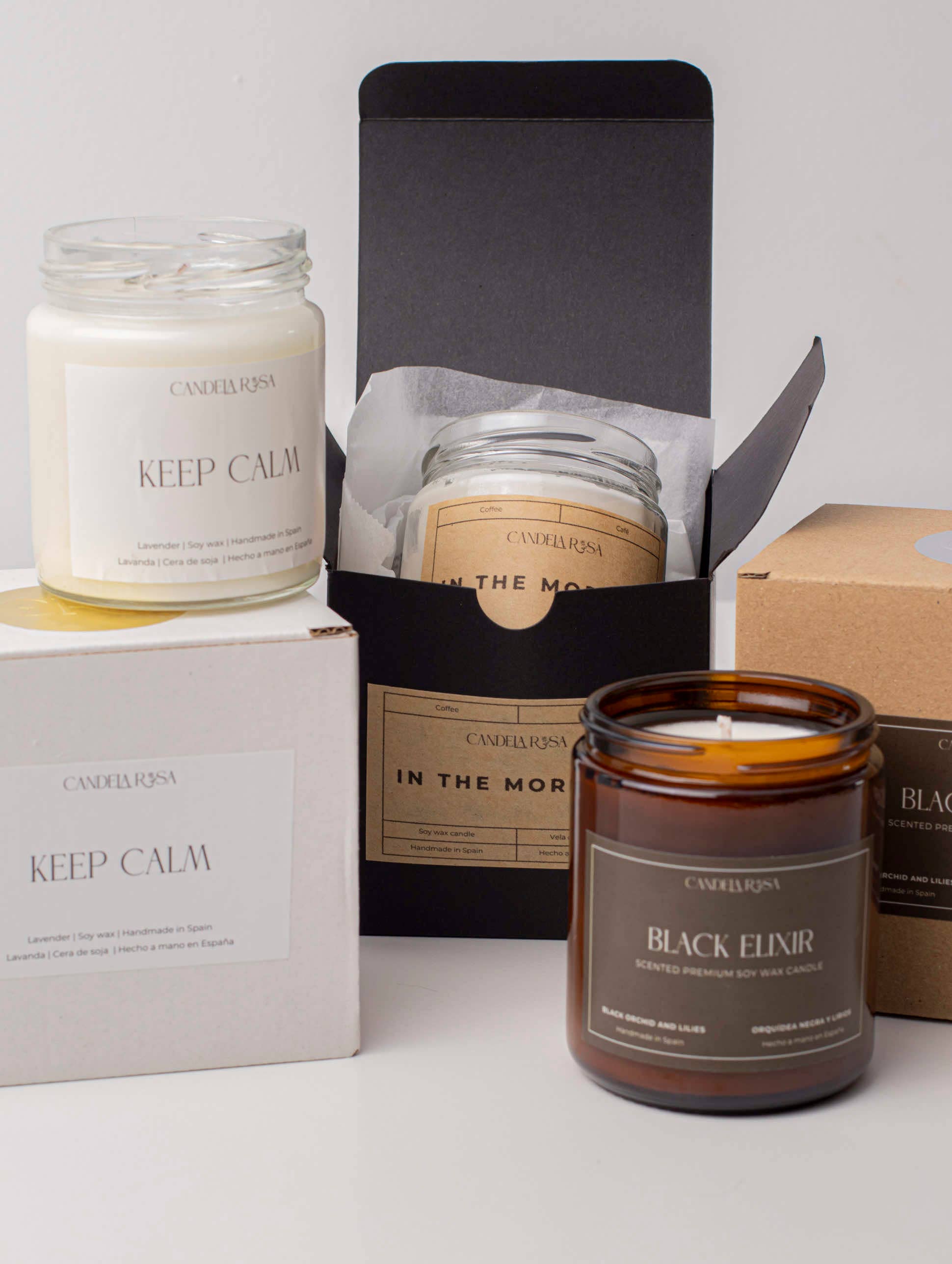 Candela Rosa - Venta al por mayor Velas en tarros - Vela aromática artesanal lavanda con cera de soja3