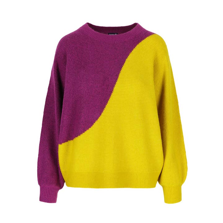 Lily-Balou - Wholesale Knitted jumper – Women′s - Sally Jumper - Grape Wine0