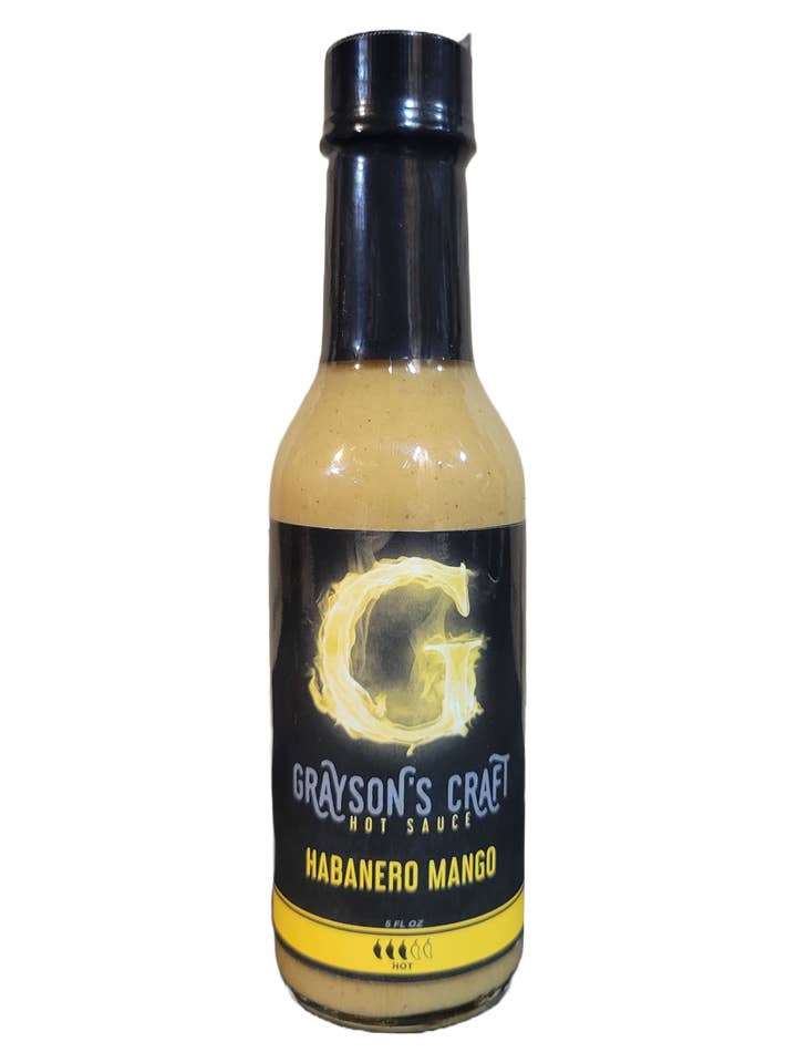 Grayson's Craft Hot Sauce "Habanero Mango" for wholesale by Grayson's Craft Hot Sauce