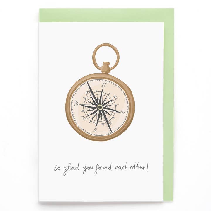 You've Got Pen On Your Face - Wholesale Wedding Card - Compass Greeting Card | Wedding Card | Engagement Card