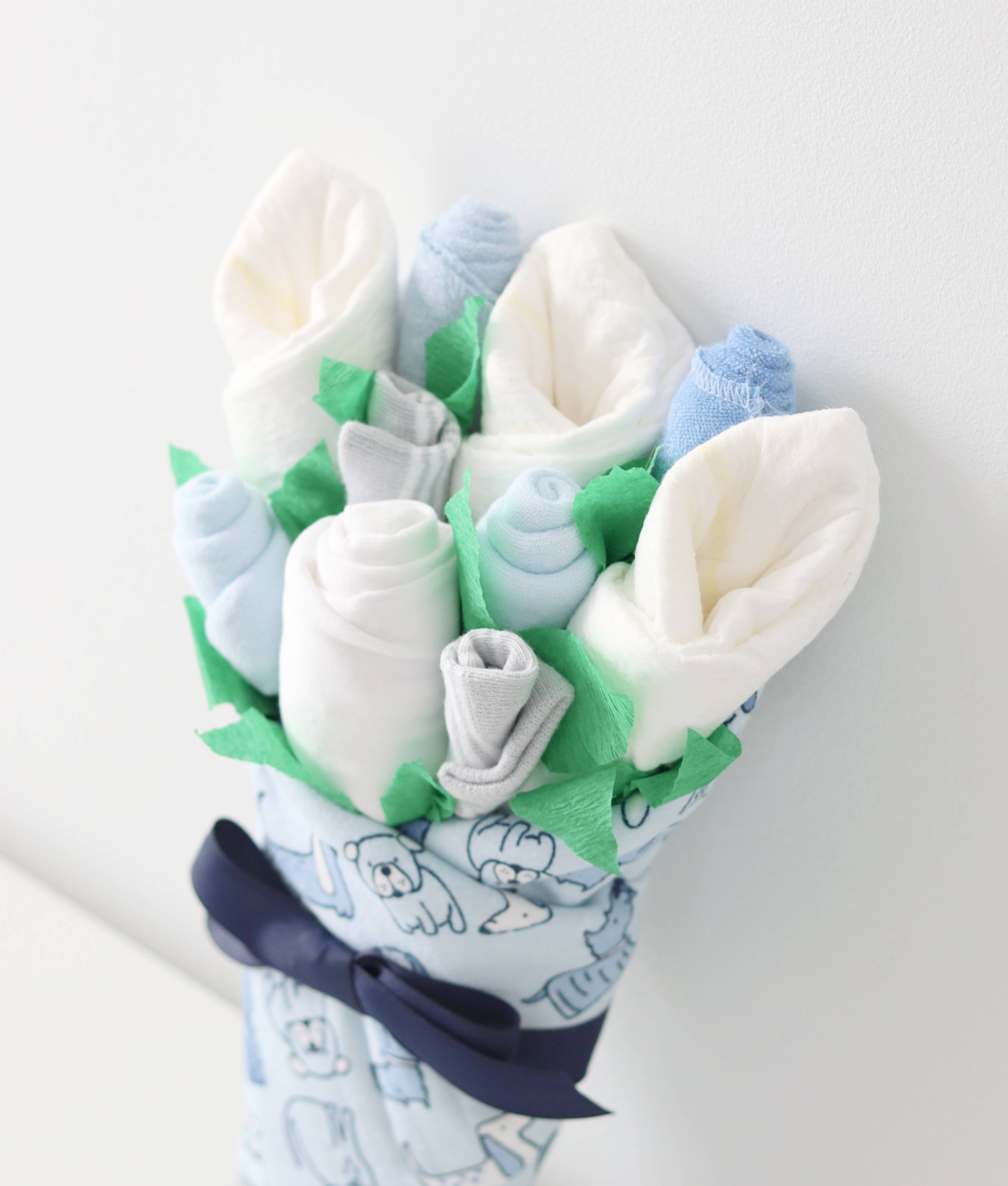 Baby Blossom Company - Wholesale New Mom Gift Box/Set - Baby Boy Gift Set Flower Bouquet - Puppy2